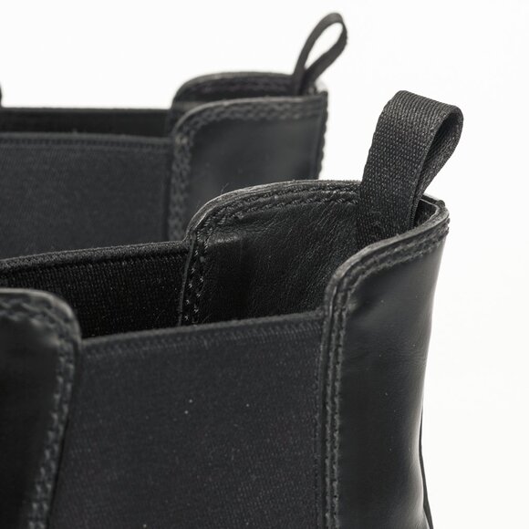 Prada Black Leather Chelsea Ankle Boots - Picture 9 of 12